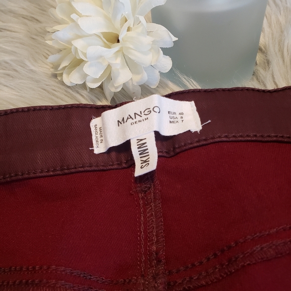 Host Pick 🥐 Mango Burgundy Jegging Pants - Picture 9 of 9